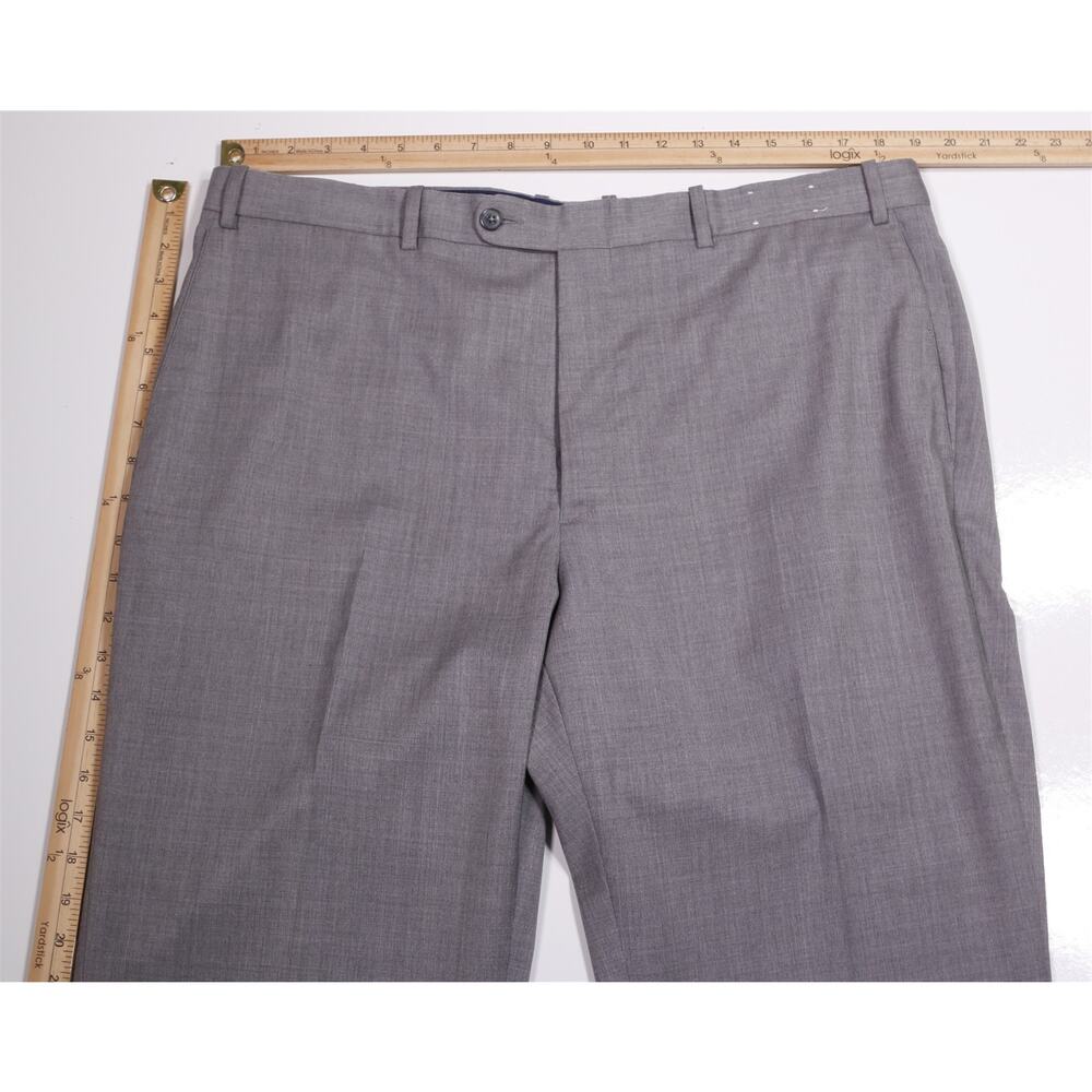 Peter Millar Solid Light Gray Wool Stretch Flat F… - image 4